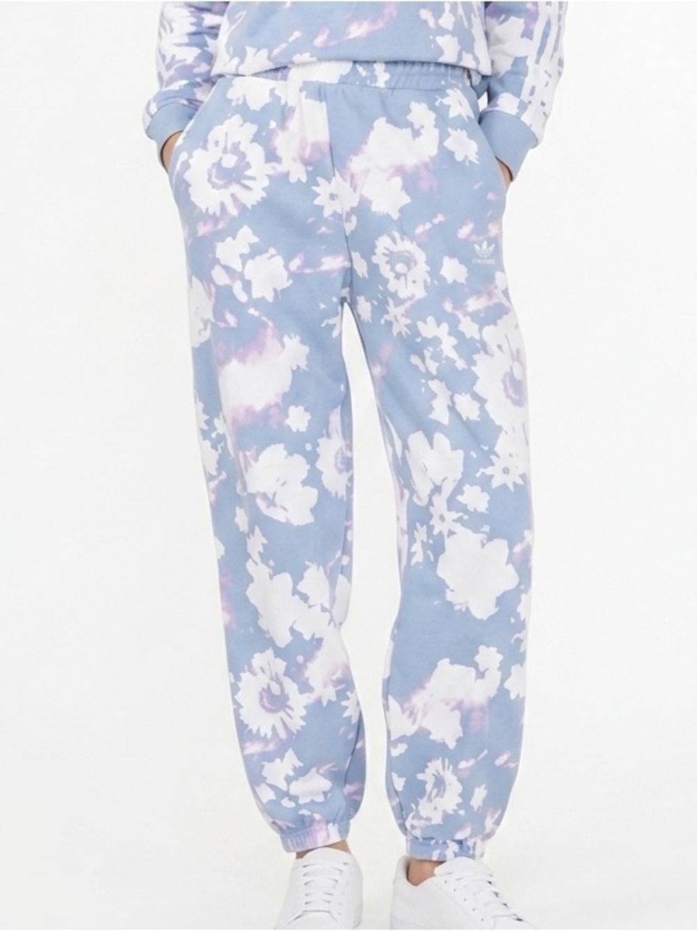 NEW Adidas’s original acid floral tie dye track pants relaxed fit leg size XS
